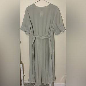 Mint green dress with length down to calves